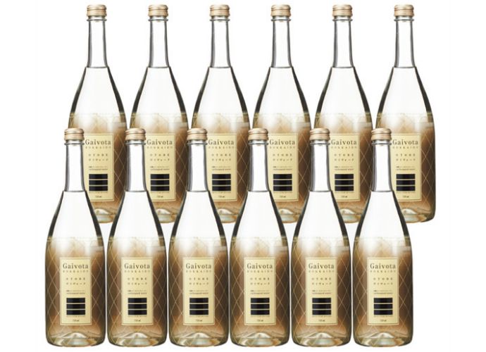 Gaivota【炭酸入り】北海道天然シリカ水（瓶）720ml×12本
