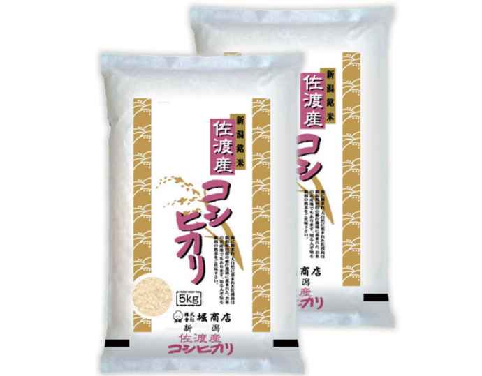 佐渡産コシヒカリ10kg（5kg×2袋）
