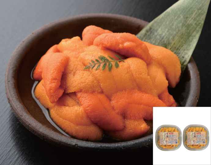 ＜函館 弘成＞塩水生うに100g×2枚
