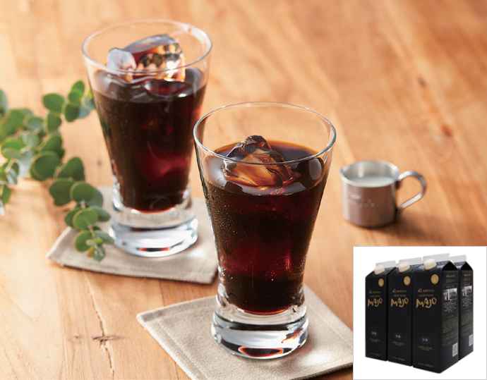 ＜ミカド珈琲＞MAJO リキッドコーヒー無糖 1000ml 6本