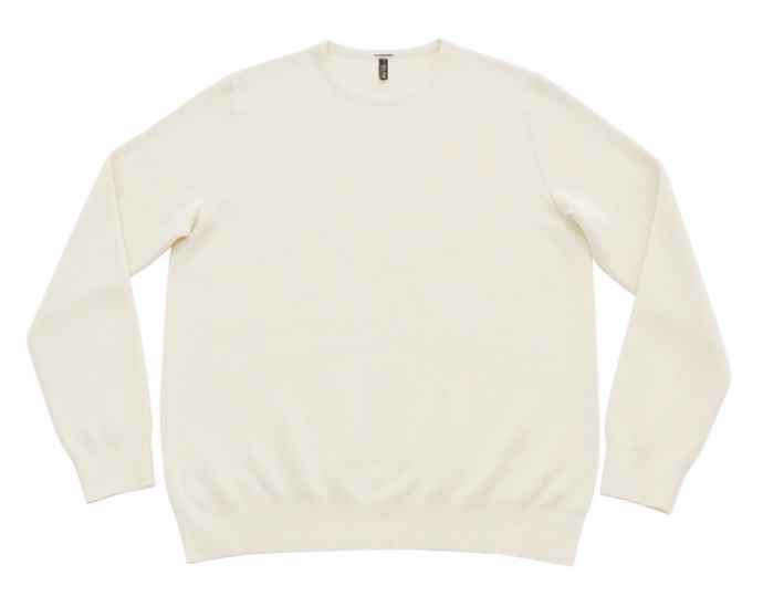 ＜トレンタセッタンタ＞MENS/クルーネックプルオーバー＃7417　アイボリー 46サイズ