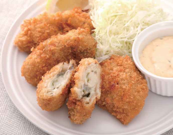 手付け牡蠣フライ 8 粒パック×4【大型(L から2L)】