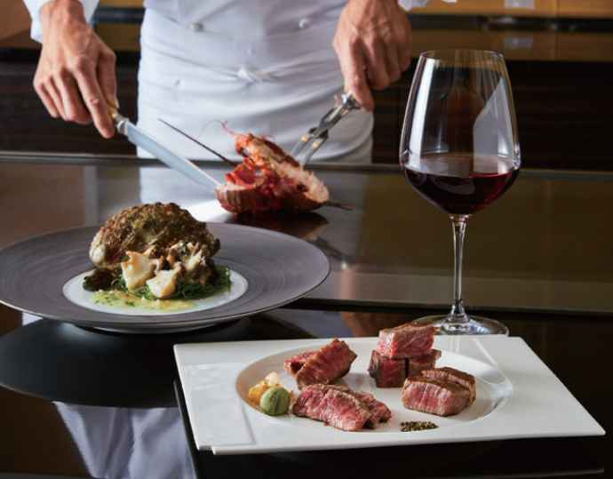 <京王プラザホテル>鉄板焼「やまなみ」ディナーコース「巓からいただきから」(1 名様)