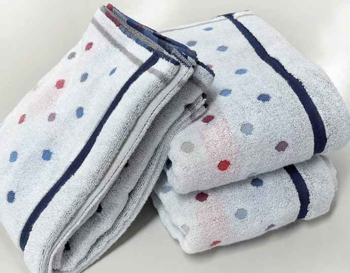 <SHICHIFUKU TOWEL>(オプス)バスタオル3 枚セット ホワイト× グレー