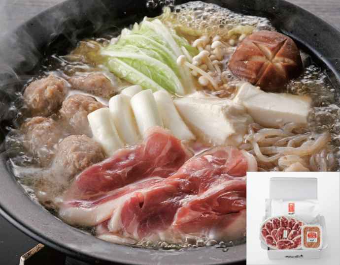 <アイガモの谷口>「但馬鴨鍋」3 から 4 人前