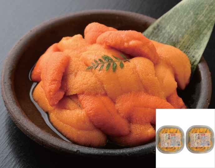 <函館 弘成>塩水生うに100g×2枚