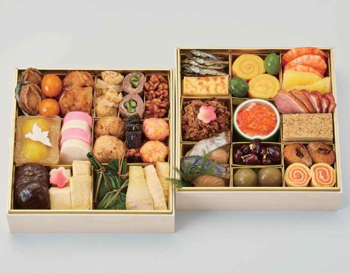 <京料理 美濃吉>和風おせち二段重(冷凍/2から3人前)