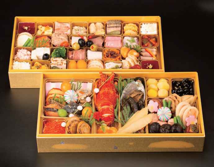 <レストランヒロミチ>和洋おせち長角二段重『極み』(冷凍/4から5人前)