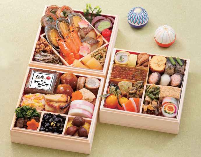 <赤坂あじさい>和風おせち三段重『桂』/冷蔵/2から3人前)