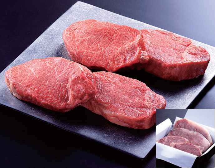 <てっぱん焼き- 作>おおいた和牛フィレステーキ150g×4