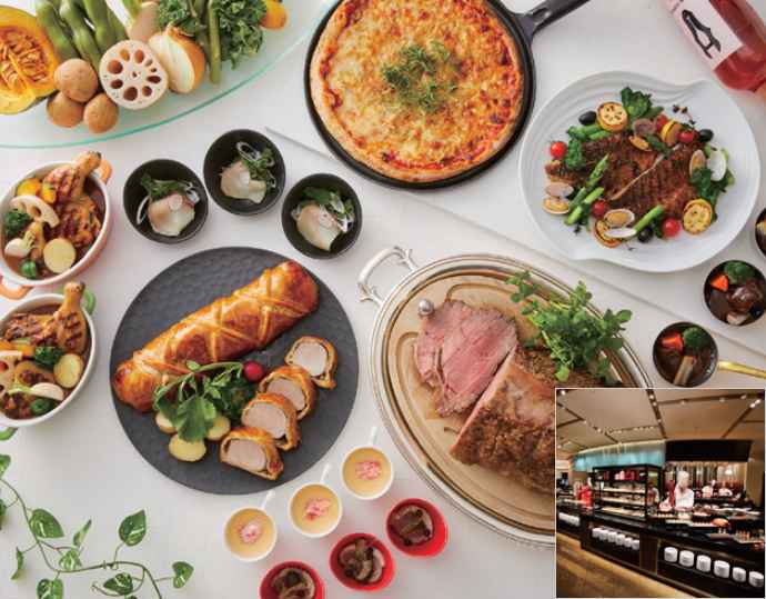 <京王プラザホテル>スーパーブッフェ「グラスコート」 ランチブッフェ ペアチケッ