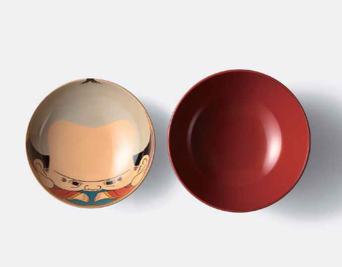 <中島忠平漆器店>福助吸物椀 朱