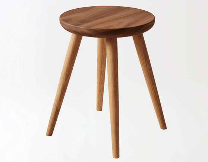 <飛?産業>Standard Collectionスツール ツートン