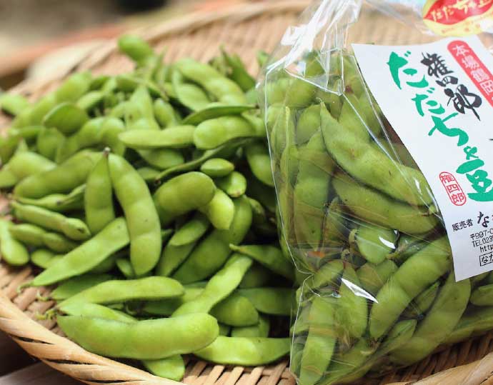 ＜ながほりファーム＞権四郎だだちゃ豆 450g  2袋