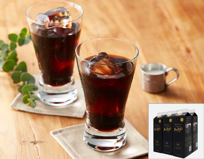 ＜ミカド珈琲＞MAJO リキッドコーヒー無糖 1000ml 6本