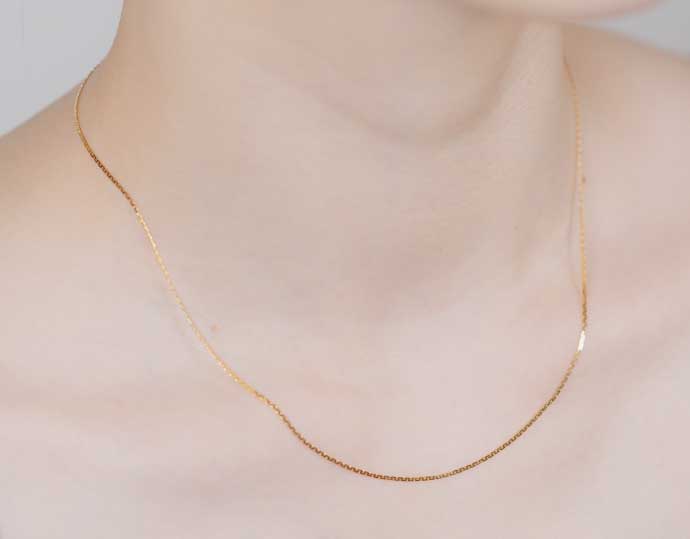 ＜ONOV LUXE＞K18 ネックレス Leah チェーン