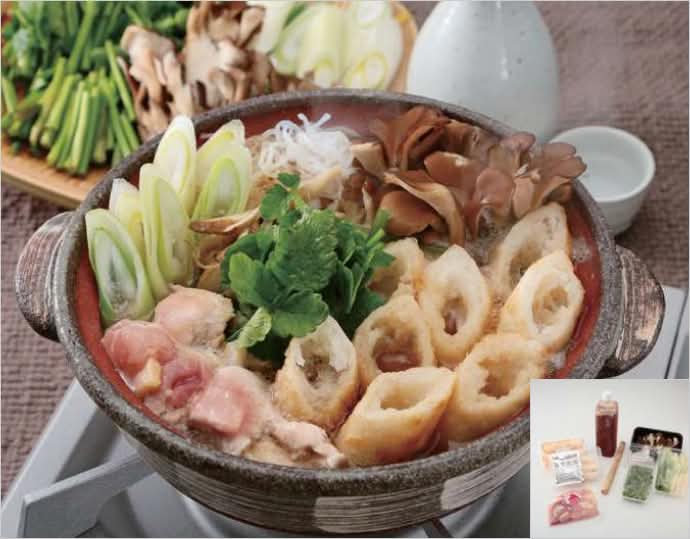 比内地鶏きりたんぽ鍋セット 2～3人前 みそつけたんぽ付き