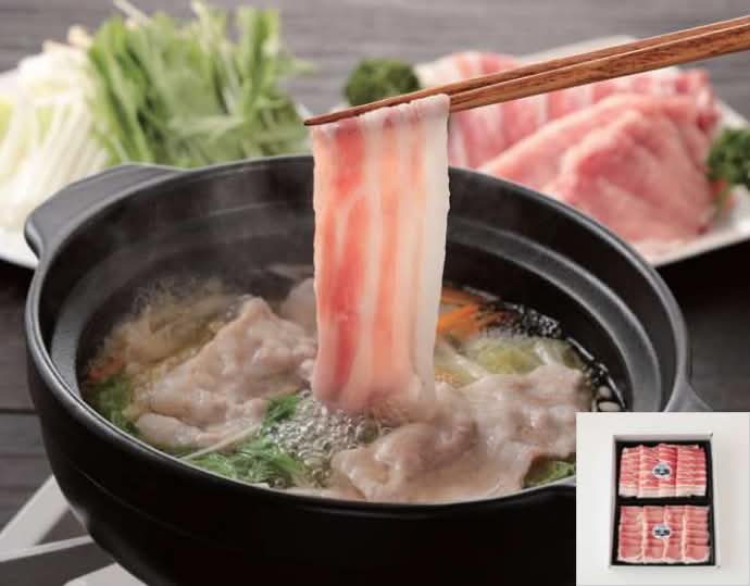 鹿児島県産黒豚しゃぶしゃぶ用 ロース肉・ バラ肉各400ｇ