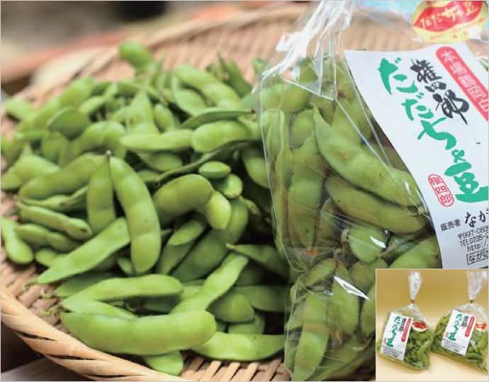 ＜ながほりファーム＞権四郎だだちゃ豆 450g 2袋