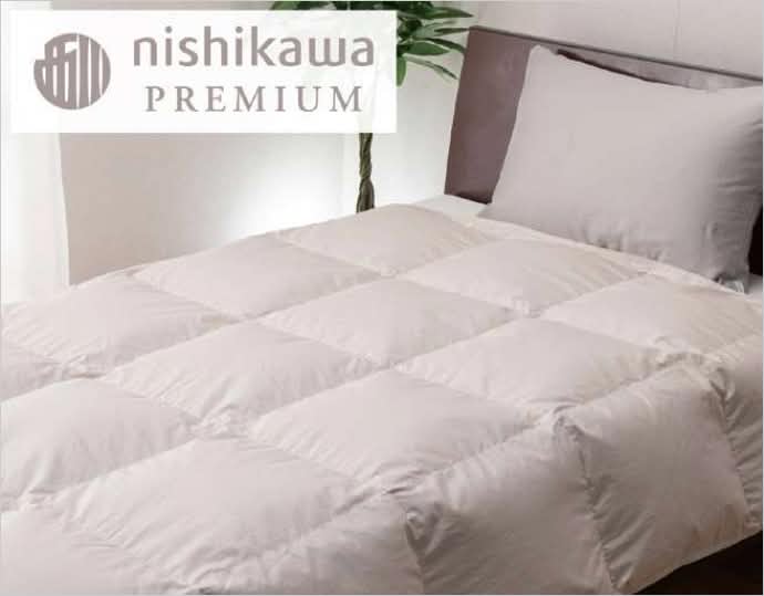 ＜nishikawa/西川＞羽毛肌掛けふとん/ シングルロングサイズ/配色ベージュ