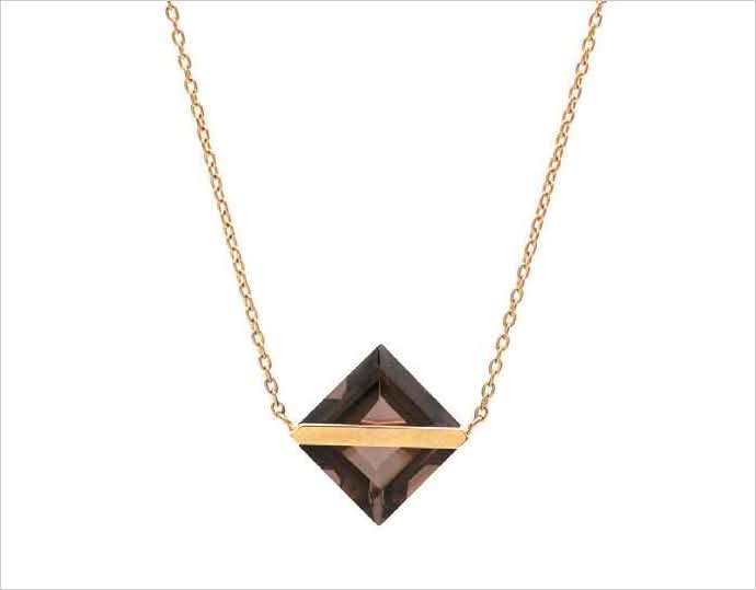 ＜januka/ヤヌカ＞ BAND NECKLACE SMOKYQUARTZ