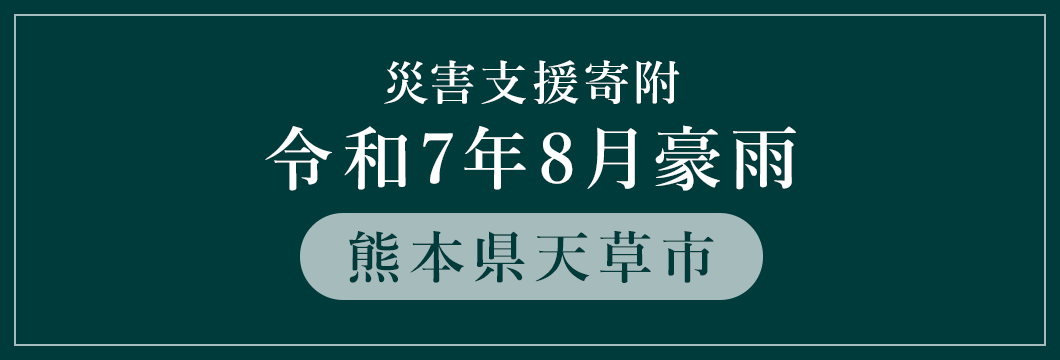 熊本県天草市 令和7年8月豪雨災害支援 （返礼品なし）