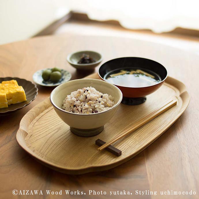 長木瓜盆 大中小セット 使用イメージ