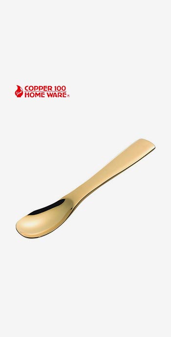 COPPER100 HOME WEAR(R) 純銅アイスクリームスプーン ゴールド仕上げ