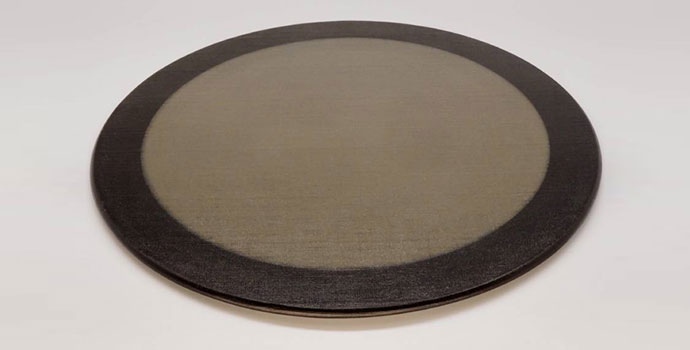 布みせ丸プレート・大(黒ねずグラデーション)