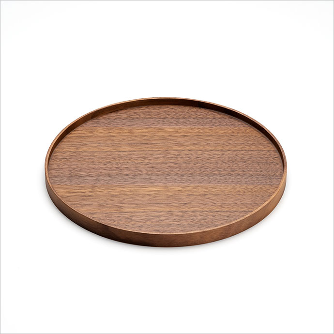 <美鶴>四季膳・丸(小)・ウォールナット