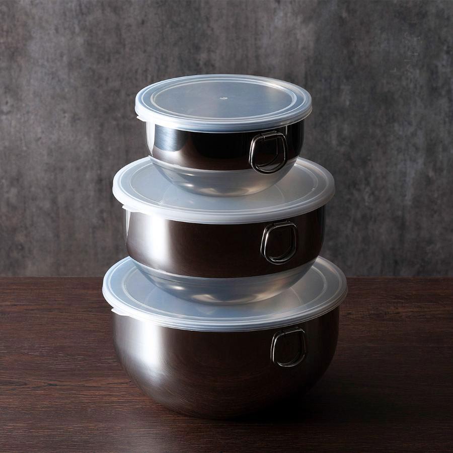 <下村企販>フタ付ボール 3点セット