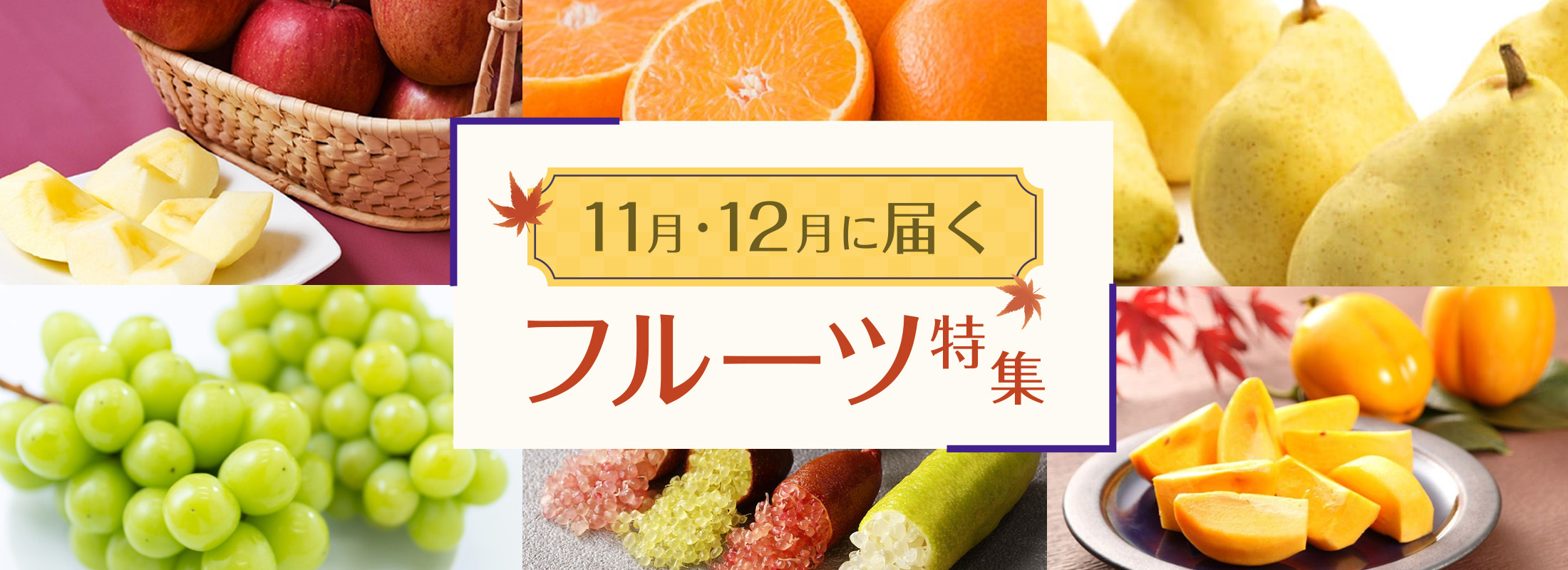 11月・12月に届くフルーツ特集