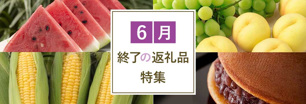 6月終了の返礼品特集