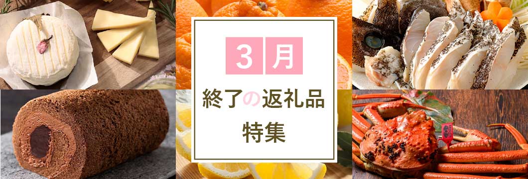 3月終了の返礼品特集