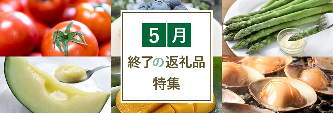5月終了の返礼品特集