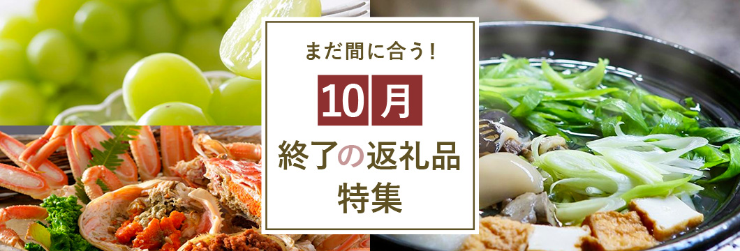 10月終了の返礼品特集