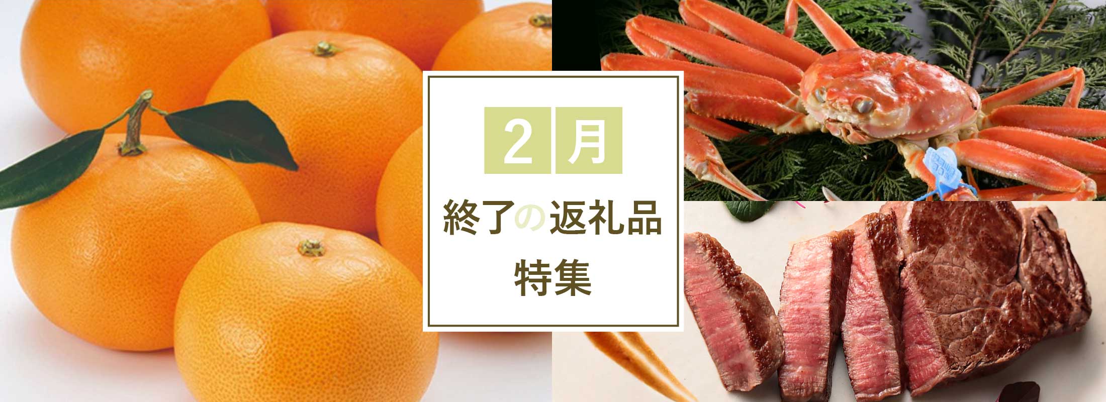 2月終了の返礼品特集