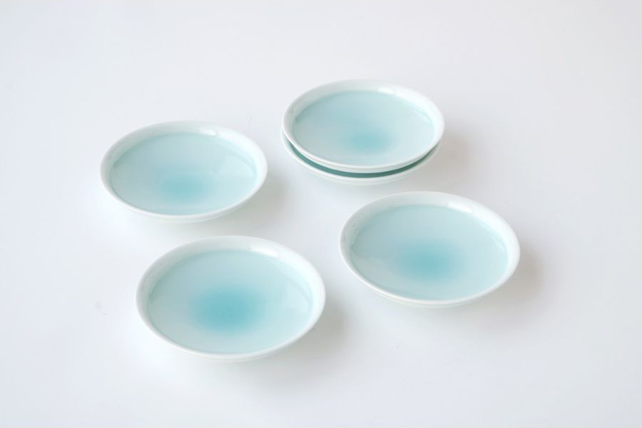 <たち吉>月の雫 菓子皿5枚