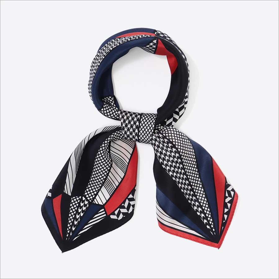 ＜MACOOL＞シルクスカーフTSURU RDBL65