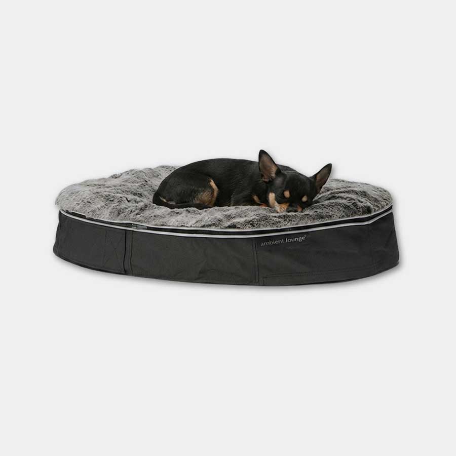 ＜アンビエントラウンジ＞ペットラウンジ　低反発クッション　犬猫ベッド　XSサイズ／グレー／ラビットグレー／ロータイプ／エリートコア