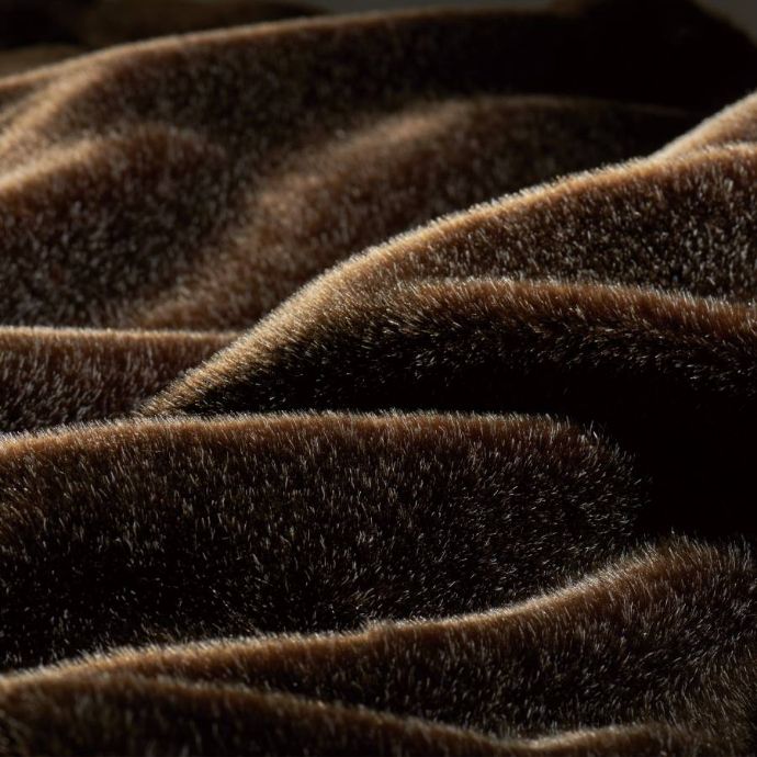 <The CALDO NIDO>掛け毛布 シングル ブラウン