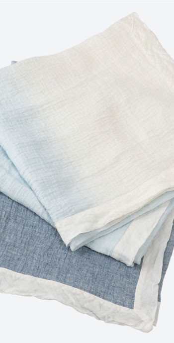 リネン ブランケット/ブルー_01