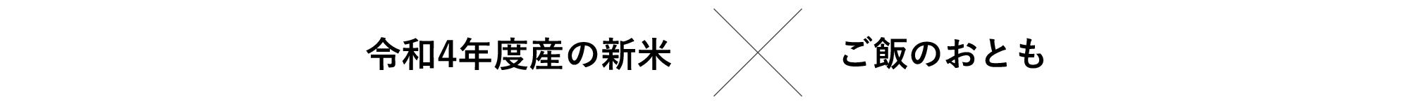 令和4年度産の新米×ご飯のおとも