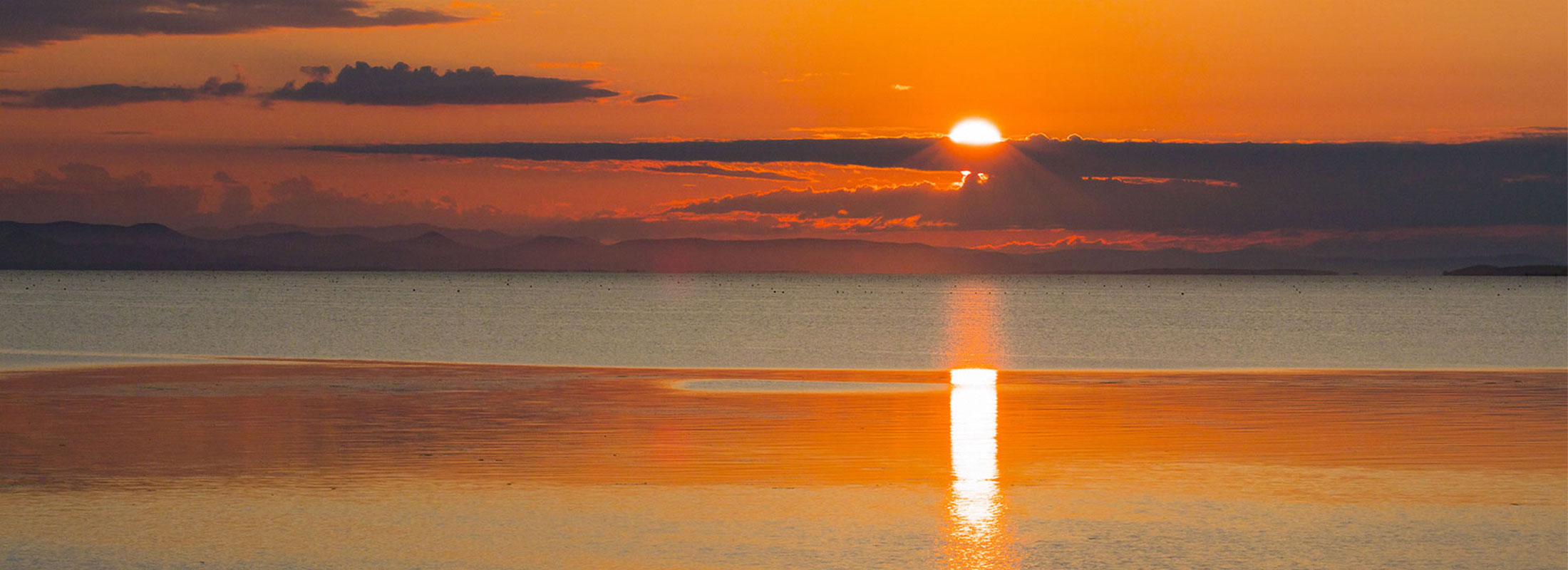 栄浦の夕日