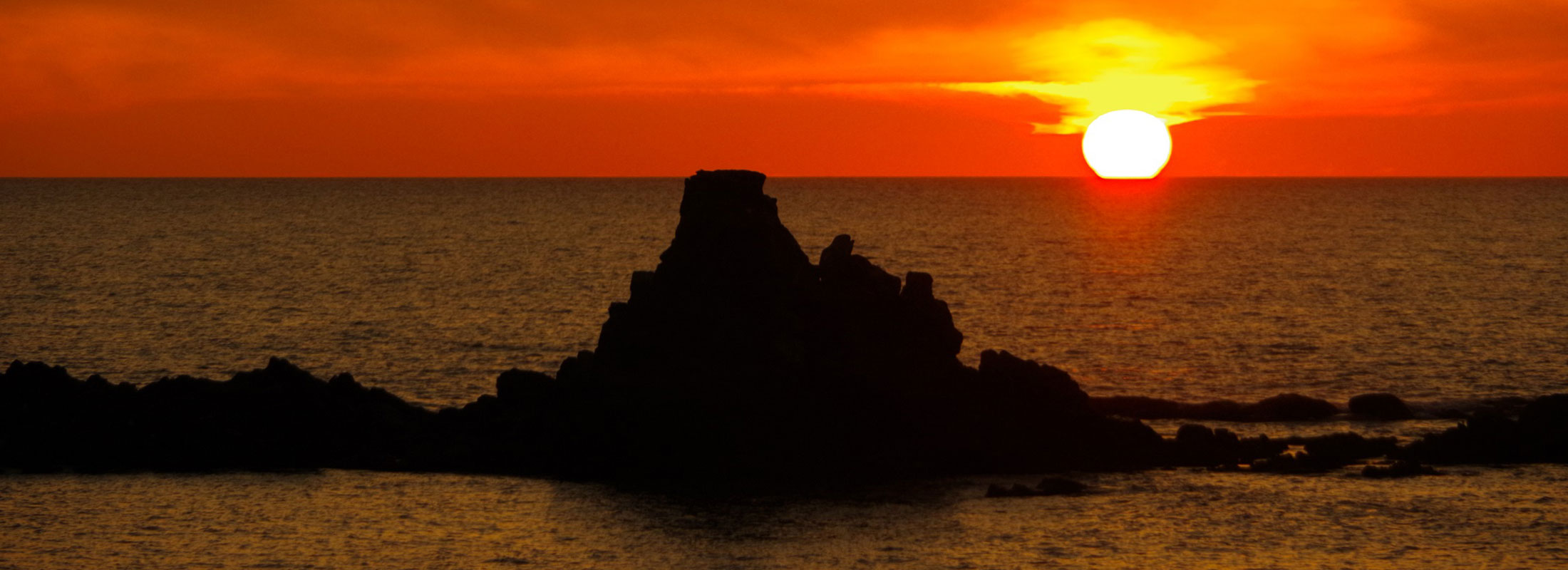 夕日