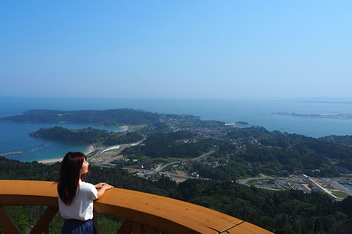 気仙沼大島　亀山山頂からの景色