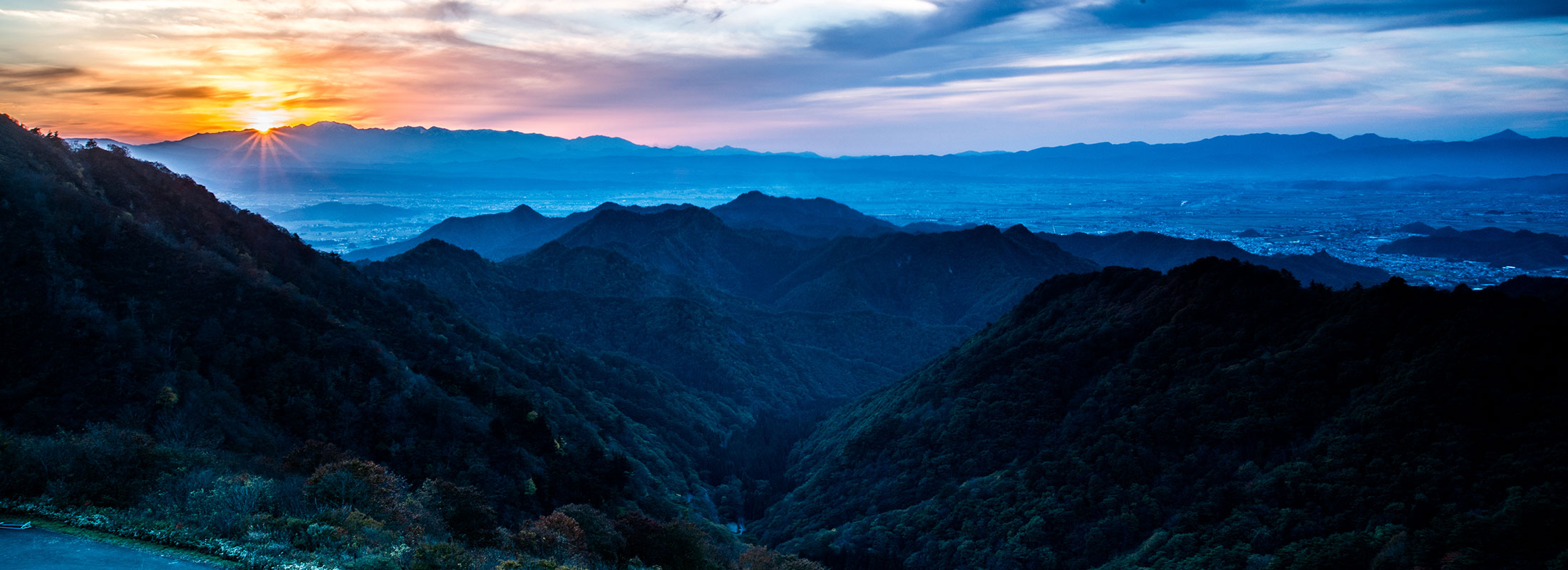 鳩峰山夕暮れ