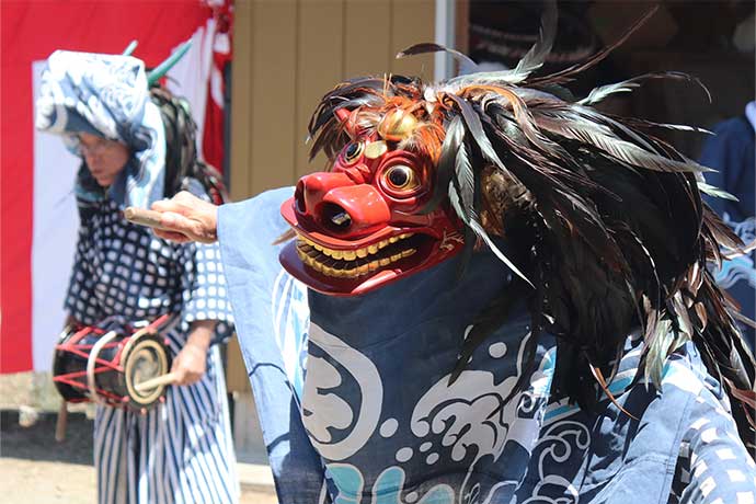 市指定無形文化財　ささら獅子舞