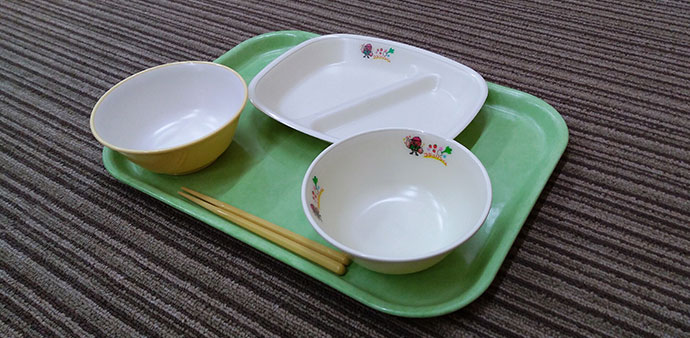 こじゅりんマーク付きの食器
