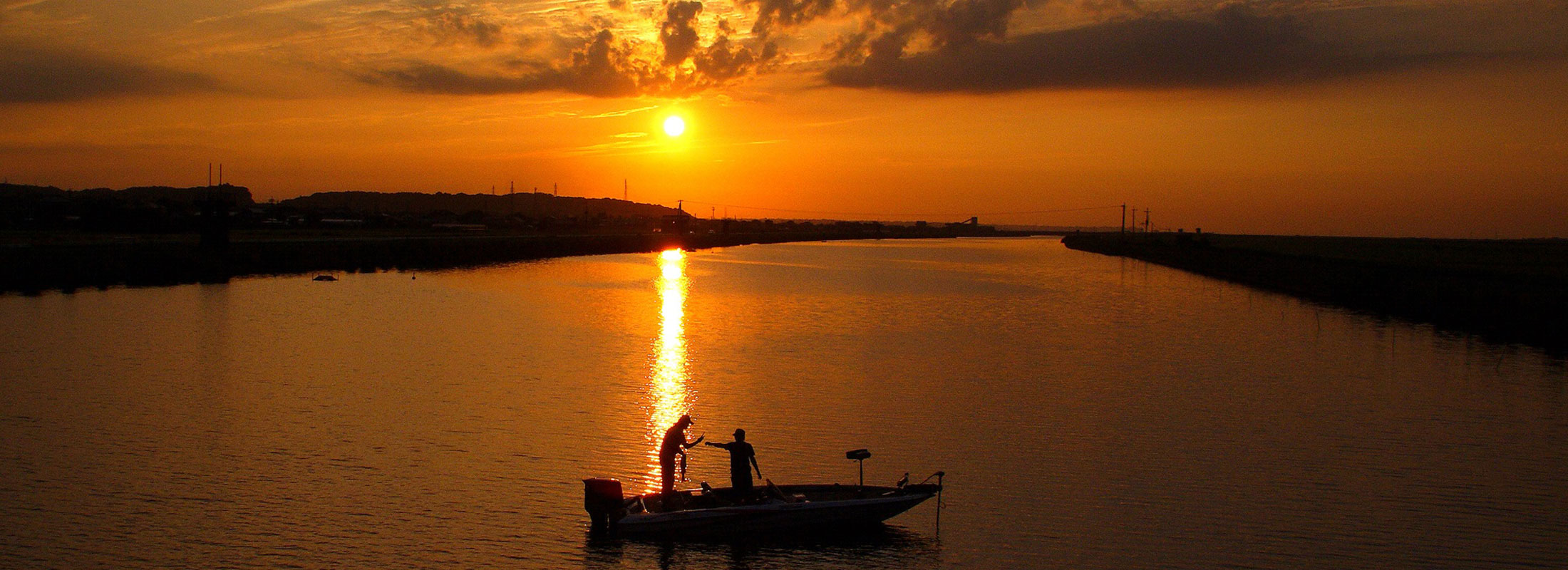 大物が釣れた(川)